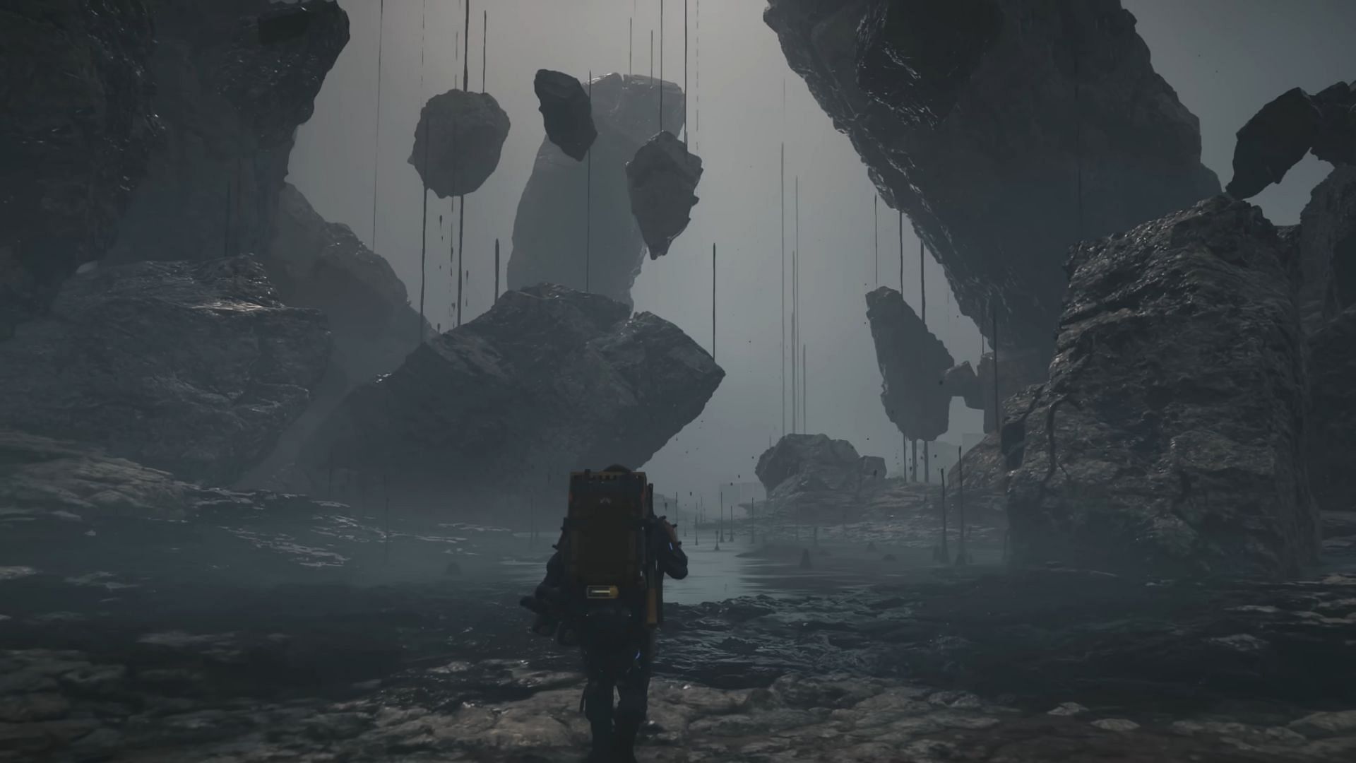 Timefall storms in Death Stranding 2 give you Chiral Crystals (Image via Kojima Productions)